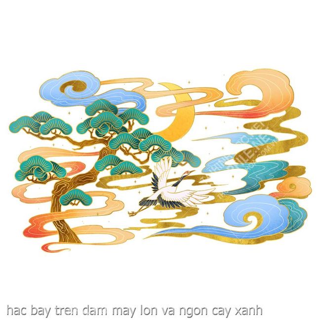 hac bay tren dam may lon va ngon cay xanh